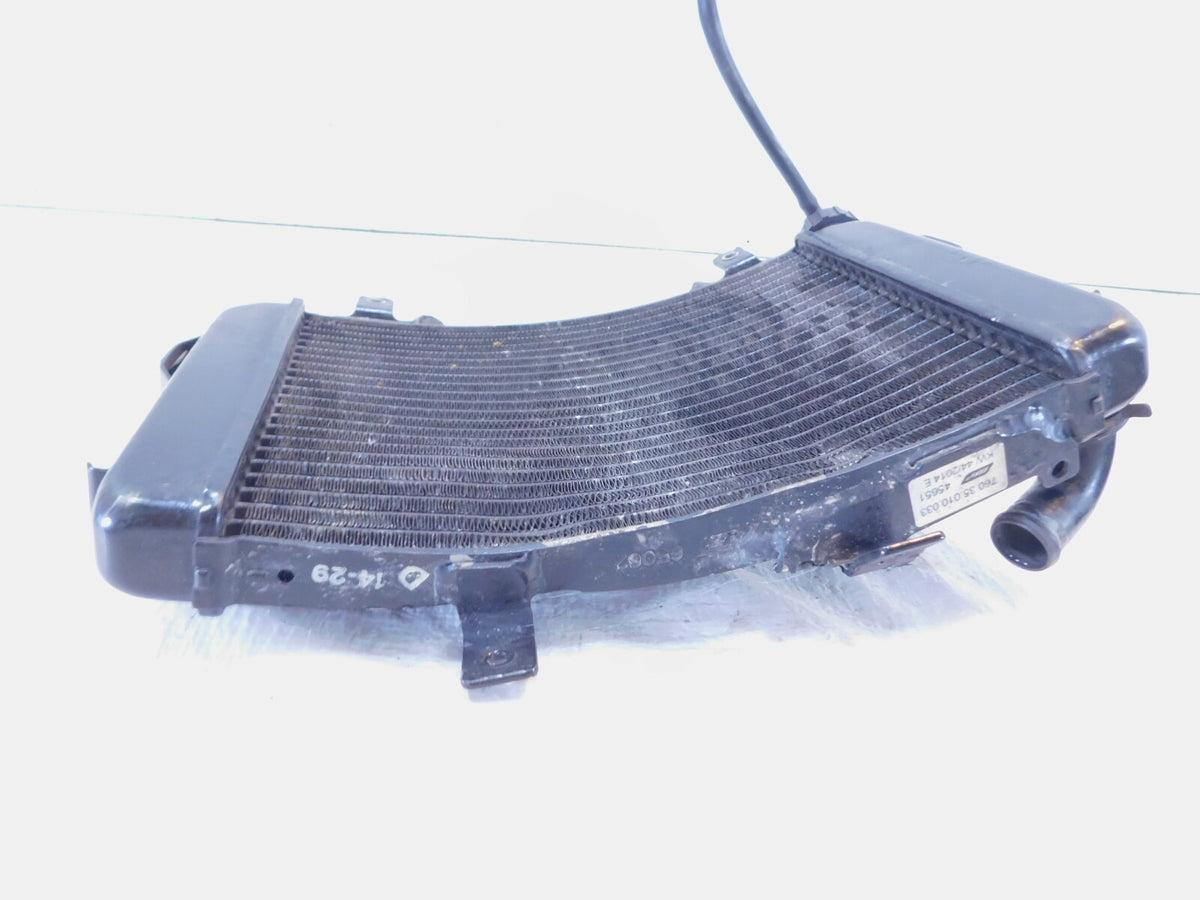 2013-2019 KTM 690 Duke Black Front Engine Motor Water Cooling Radiator - dents - C3 Cycle