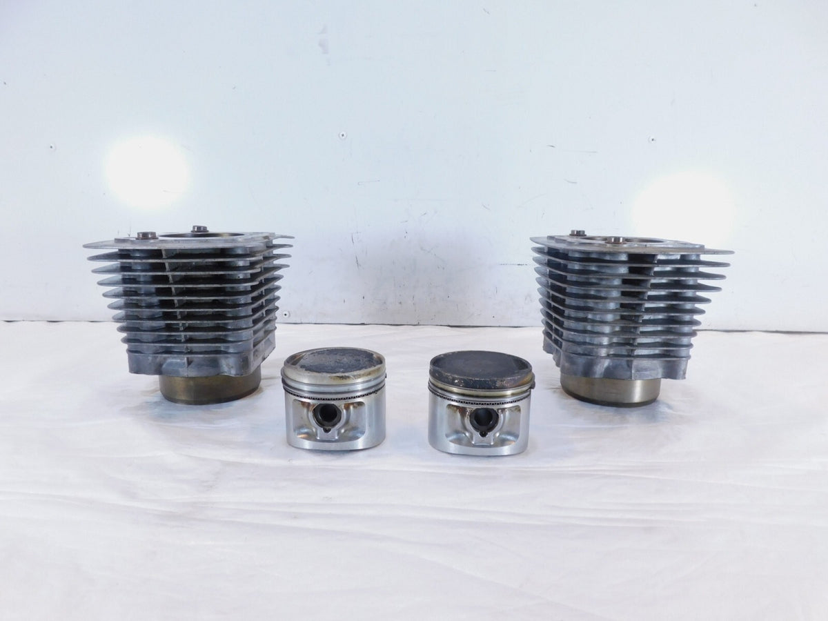 Pair Harley Davidson Sportster 883 Silver Engine Cylinder Barrel Jugs w/ Pistons - C3 Cycle