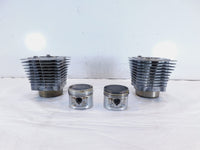 Pair Harley Davidson Sportster 883 Silver Engine Cylinder Barrel Jugs w/ Pistons - C3 Cycle