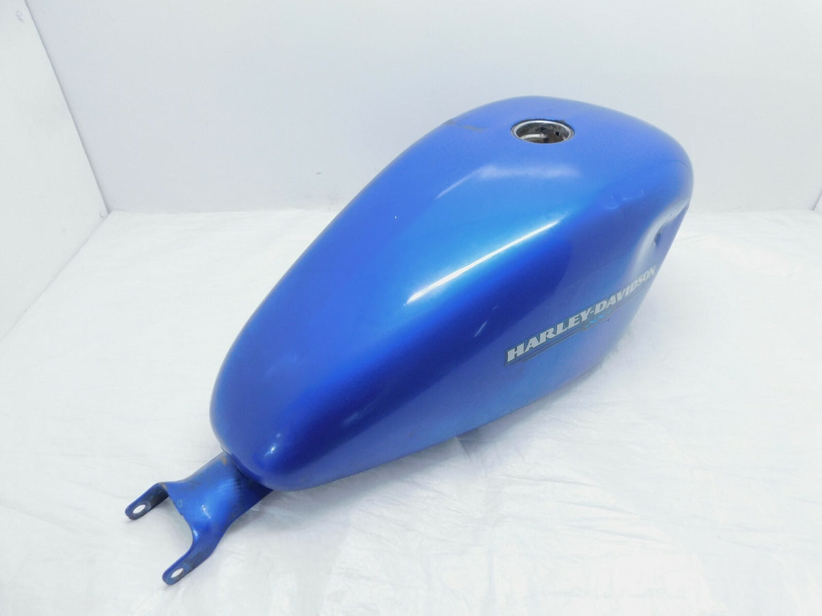*Dented* Harley Davidson Sportster 883 1200 Blue Fuel Gas Petrol Tank Reservoir