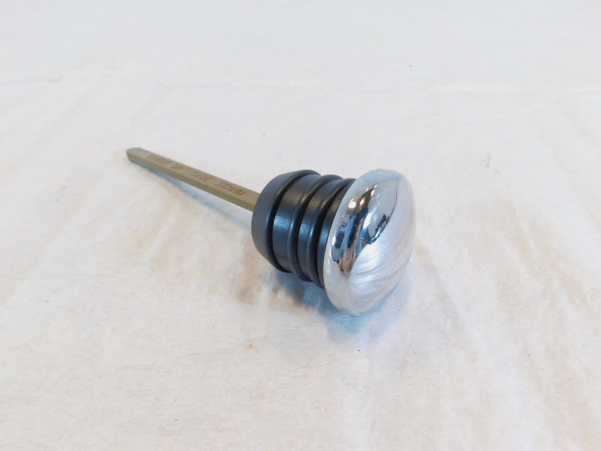 Harley Davidson Softail Fat Boy & Heritage Classic Chrome Oil Tank Bag Dipstick - C3 Cycle