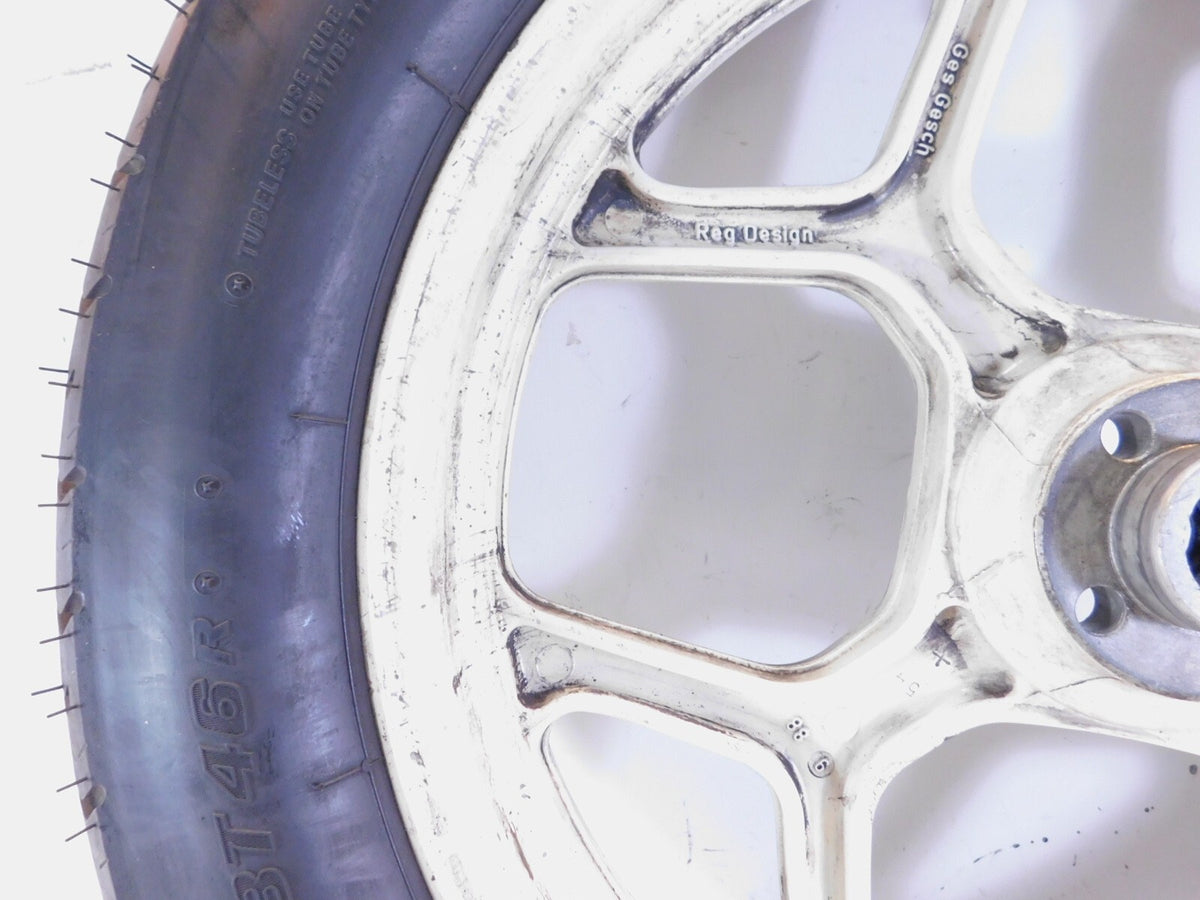 BMW K75 K75S K75RT K75T & K100 K100LT K100RS Silver Cast Rear Wheel Rim 2.75x17" - C3 Cycle
