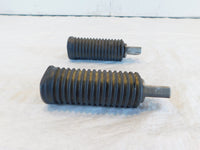 Harley Touring FXR Dyna Sportster & Softail Black Rubber Footpegs Footrests - C3 Cycle