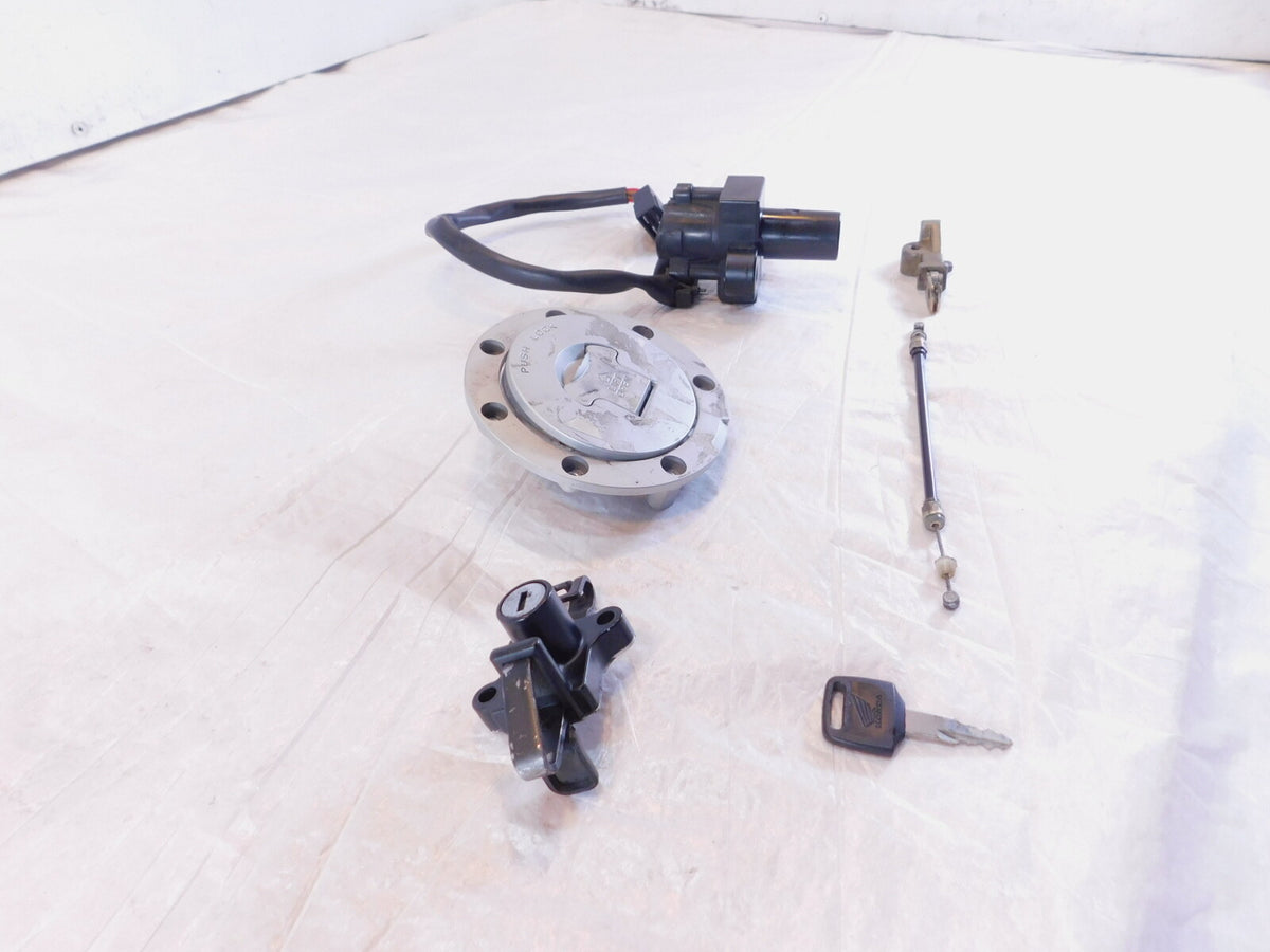 1994-1995 Honda CB1000 CB 1000 Fuel Gas Tank Cap Ignition Switch Lock Set w/ Key - C3 Cycle