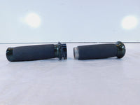 Harley Davidson Dyna Sportster Softail Black Left & Right Handlebar Hand Grips - C3 Cycle