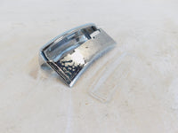 Piaggio Vespa LX LXV 50 125 150 Chrome Rear License Plate Light Cover w/ Lens - C3 Cycle