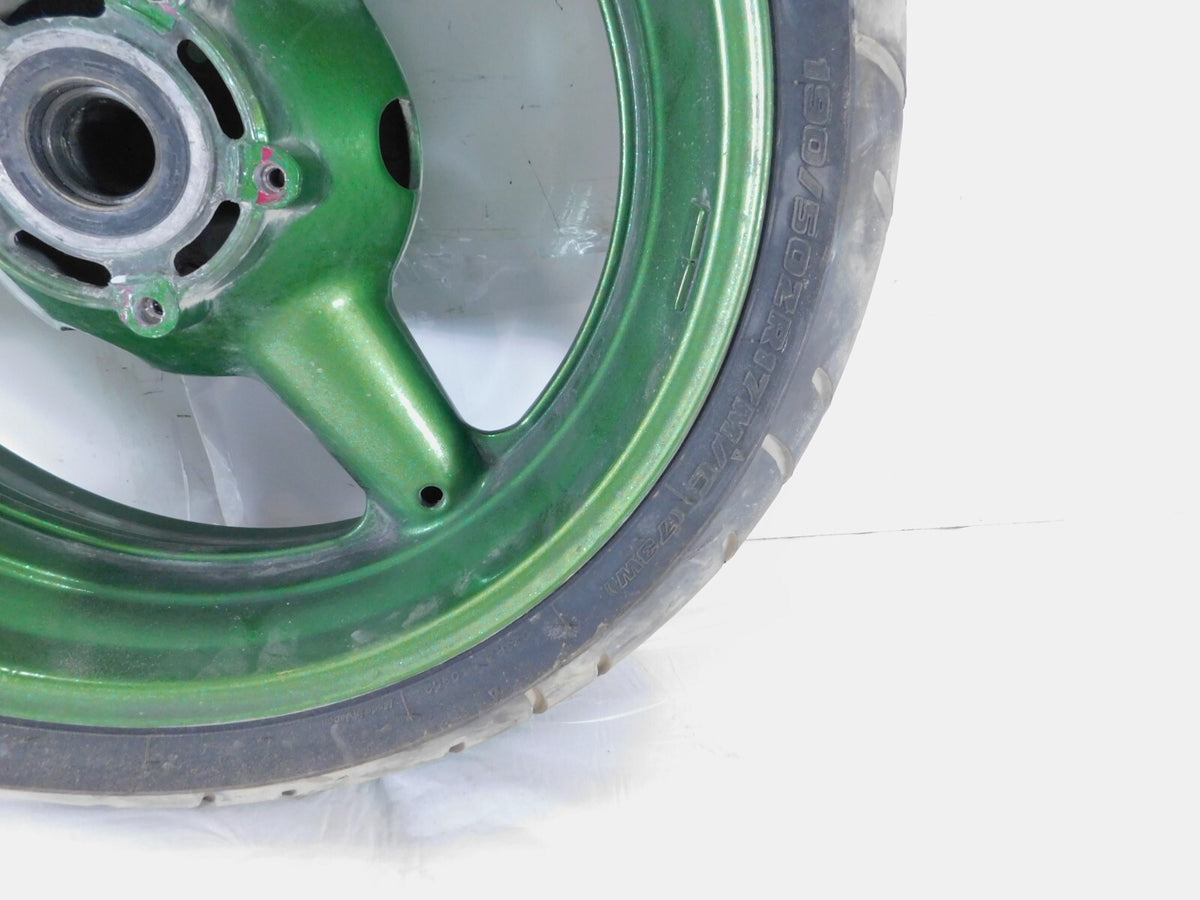 1999-2007 Suzuki GSX1300R Hayabusa Busa Green Rear Wheel Rim w/ Tire - C3 Cycle
