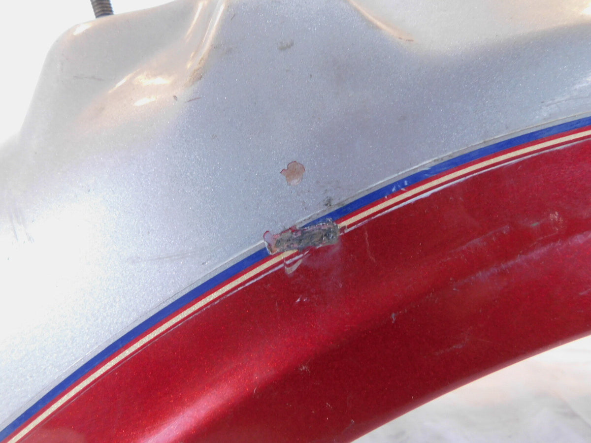89 Yamaha Virago 1100 XV1100 Red & Silver Tail Rear Wheel Fender Mudguard Cover - C3 Cycle