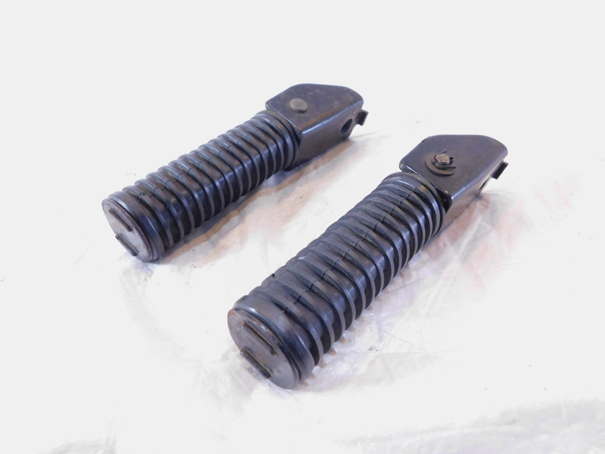 1979-1983 Honda CB650 CB650C Custom Black Rear Left/Right Foot Pegs Footrests - C3 Cycle