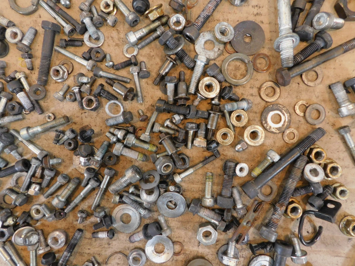 2006 Victory Kingpin Miscellaneous Hardware Nuts Bolts & Brackets Parts Box Lot - C3 Cycle