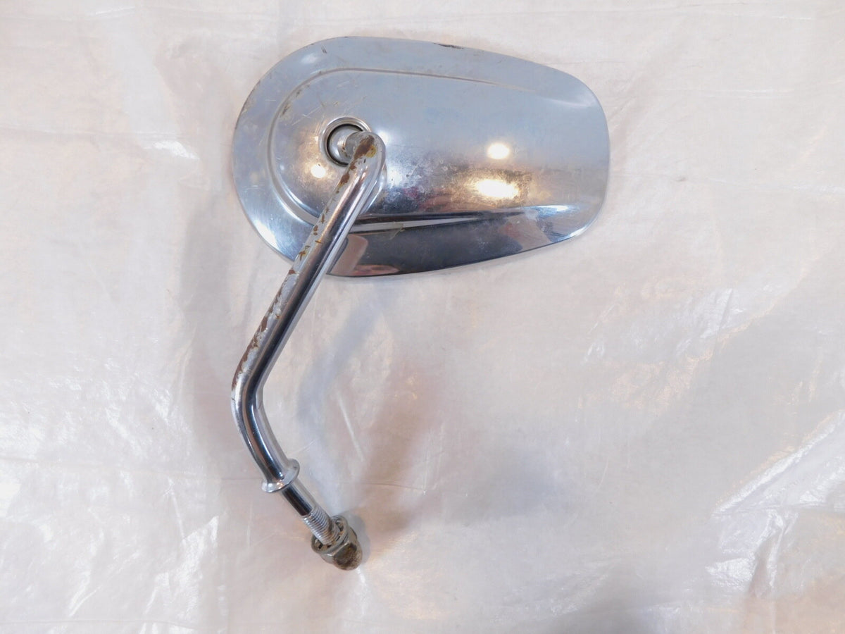 Harley Electra Glide & Softail & Dyna & Sportster Left Chrome Rear View Mirror - C3 Cycle