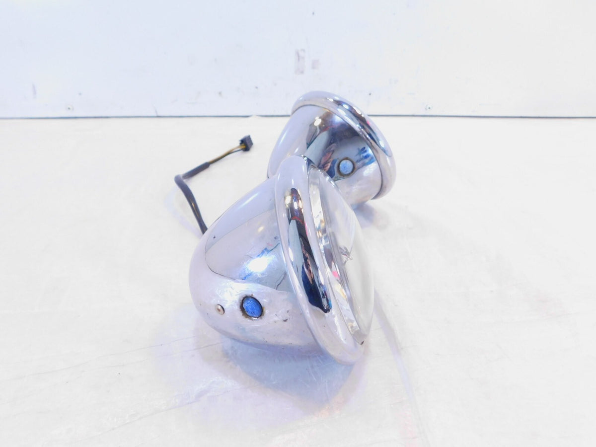 Harley Touring Road King Electra Glide Auxiliary Passing Fog Light Lamps -CUSTOM