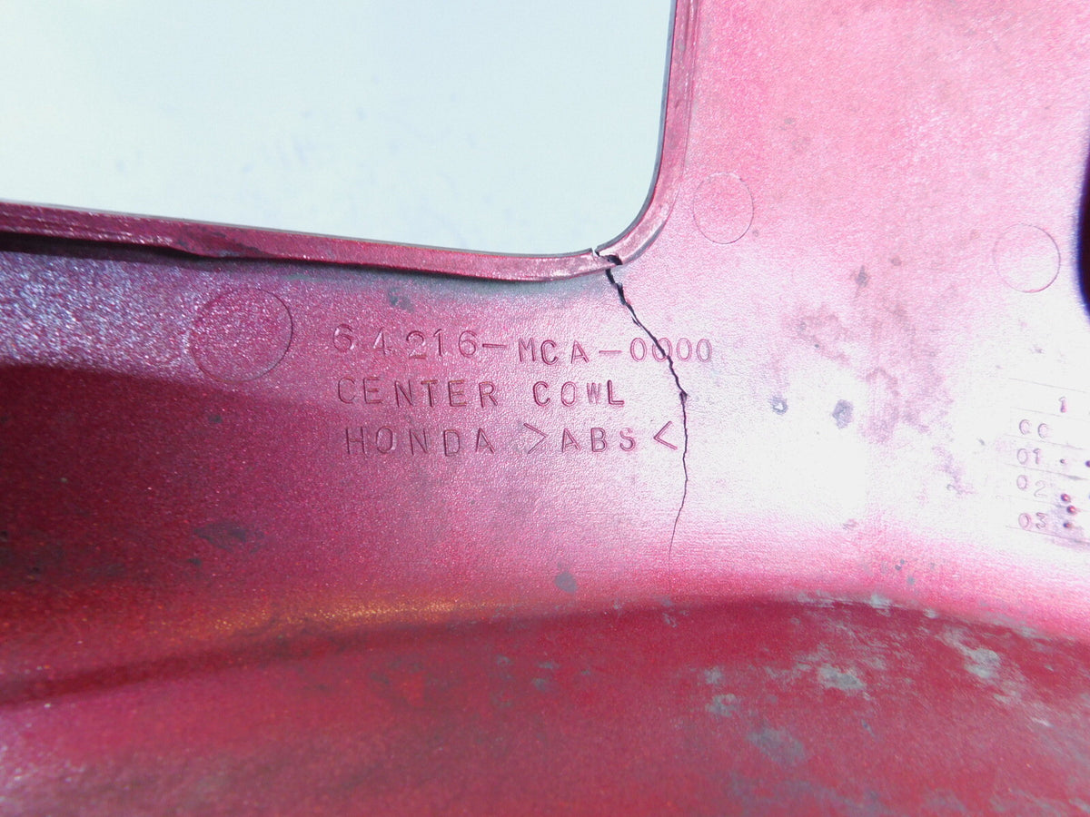 2001-17 Honda GL1800 Goldwing 1800 Durango Red Front Center Cowl Cowling Fairing - C3 Cycle
