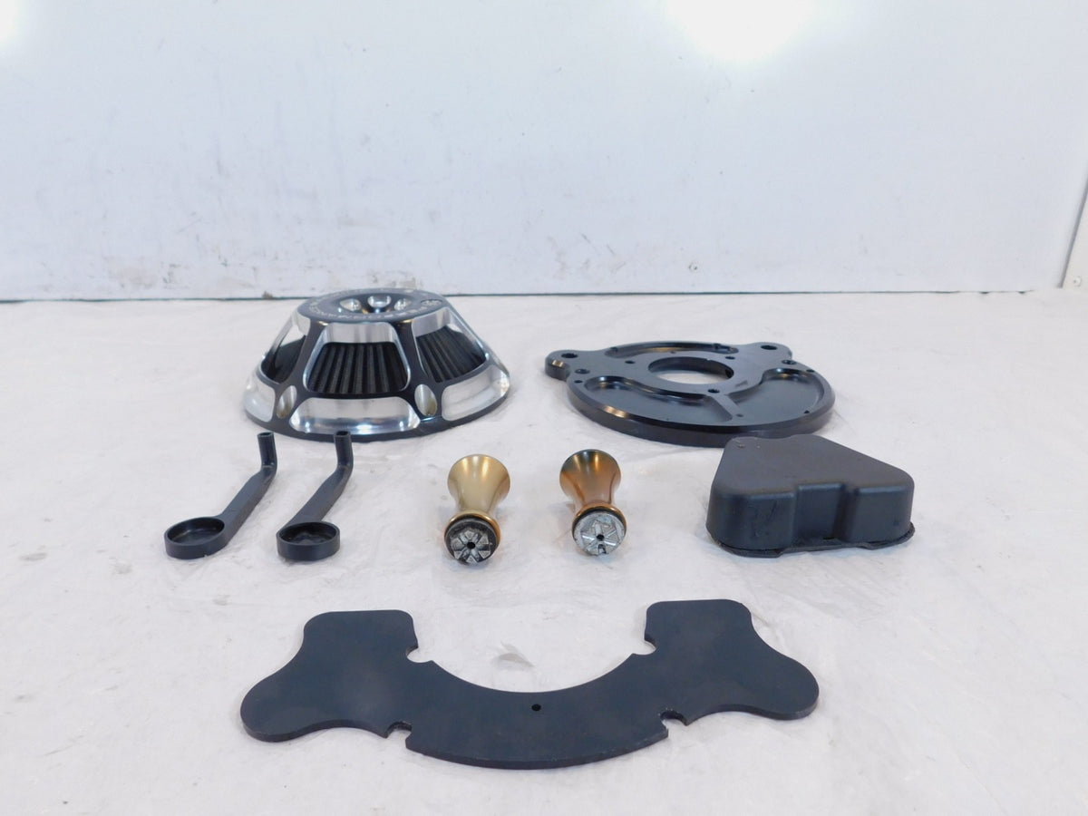 Harley Twin Cam Dyna Softail Screamin Eagle Air Intake Cleaner Filter Blackplate - C3 Cycle