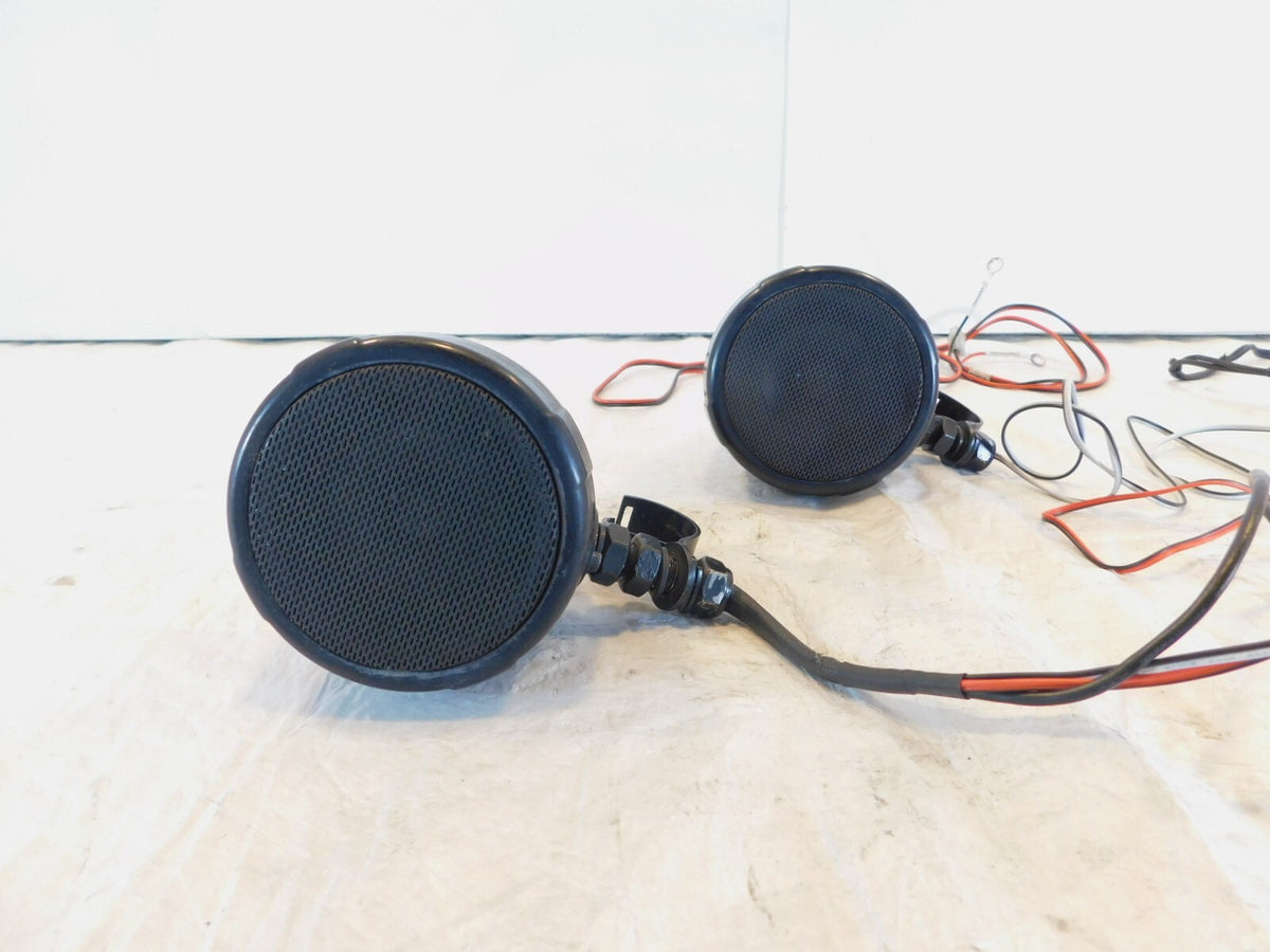 Harley Davidson Road King Softail Dyna Sportster 1" Handlebar Mounted Speakers - C3 Cycle