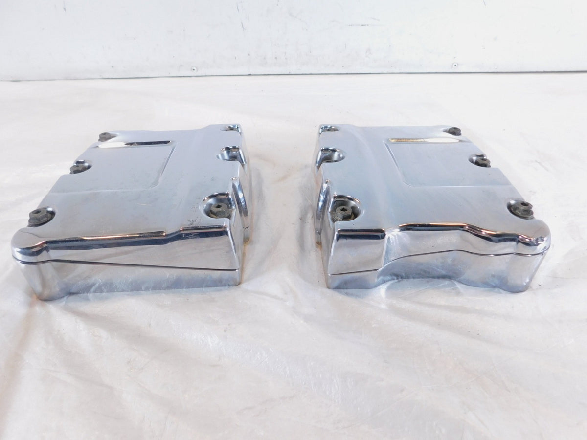 Harley Davidson Touring Dyna & Softail Chrome Cylinder Head Rocker Boxes - C3 Cycle