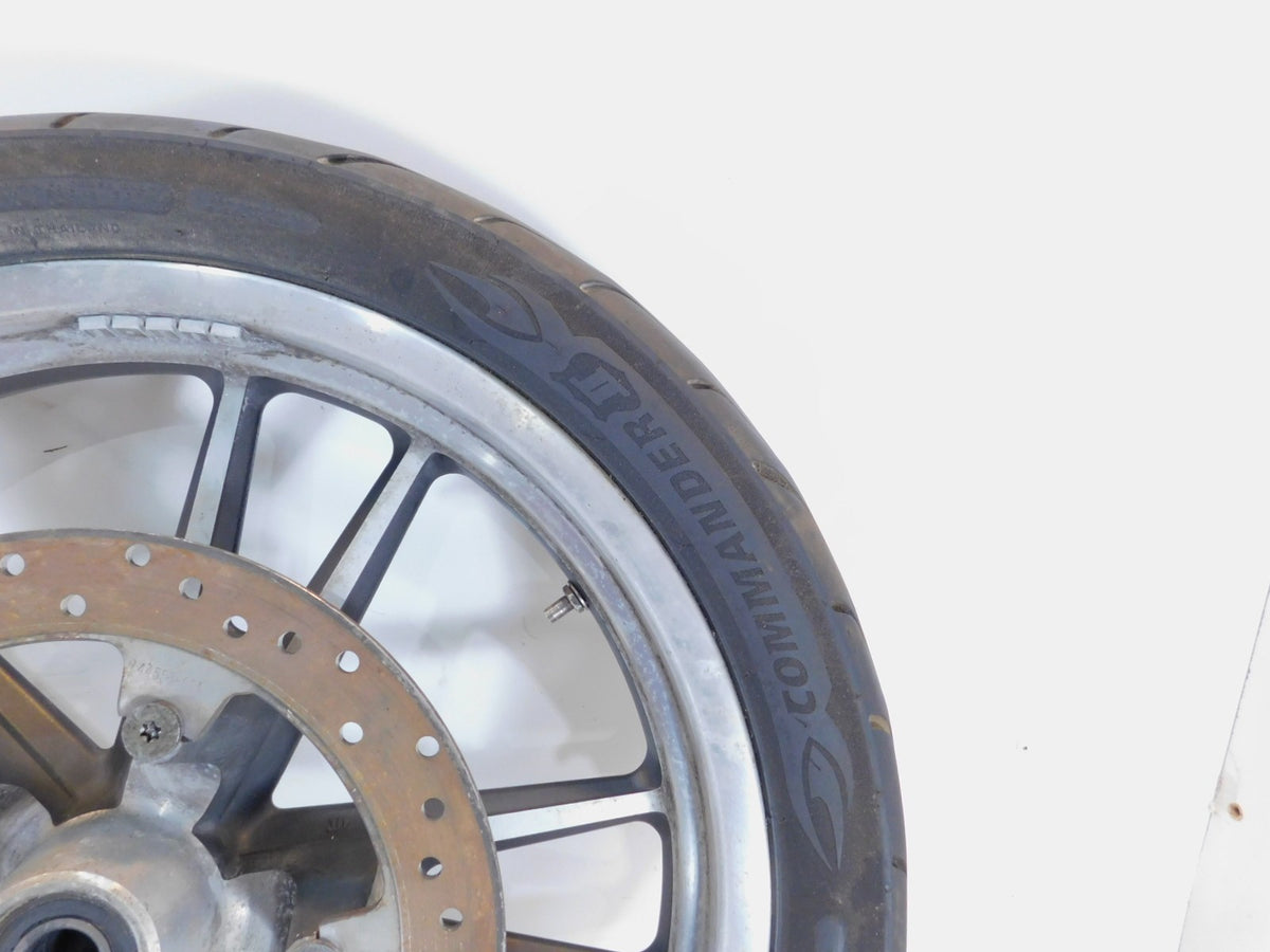 2008-2012 Harley Davidson Dyna Low Rider FXDL Silver Cast Front Rim Wheel - BENT - C3 Cycle