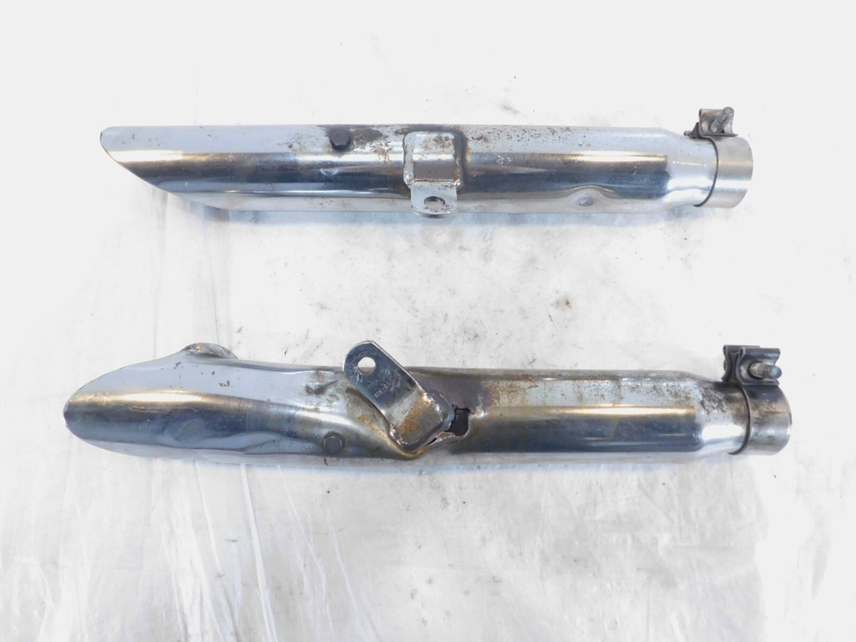 Harley Davidson Sportster 883 & 1200 Chrome Exhaust Header Pipe Mufflers - C3 Cycle