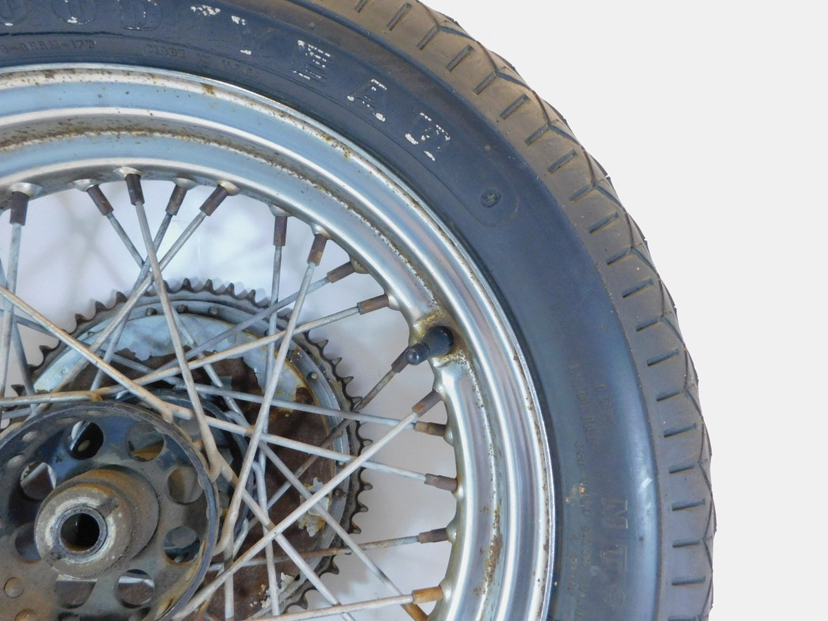 1970-1977 Harley Davidson Sportster 900 1000 16" Rear Wheel Rim Hub & Sprocket - C3 Cycle