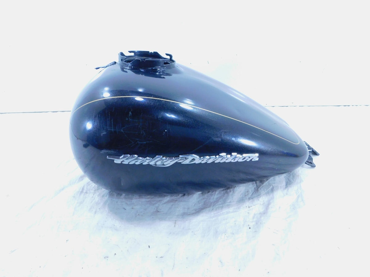 Harley Davidson Road Street & Electra Glide Fuel Gas Petrol Tank - Black -Dented - C3 Cycle