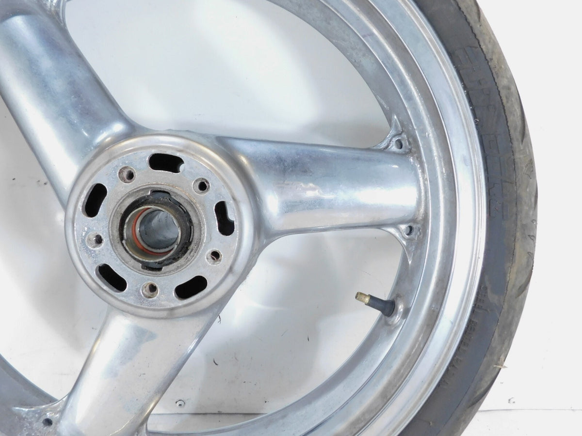 2002 2003 2004 2005 Kawasaki ZZR1200 ZX1200C Front Wheel Rim & Tire - 17x3.5" - C3 Cycle