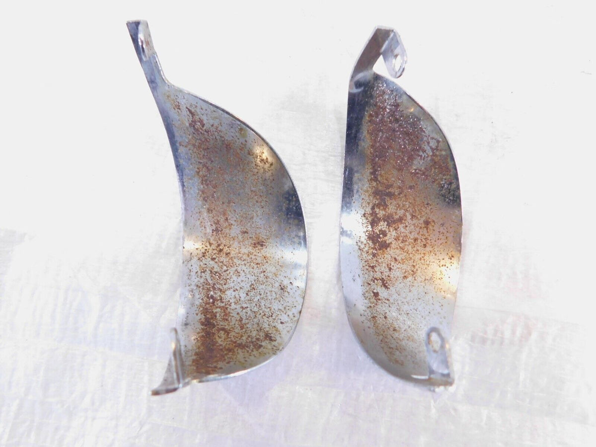 Harley Softail & Touring Front or Rear Chrome Turn Signal Indicator Cover Visors