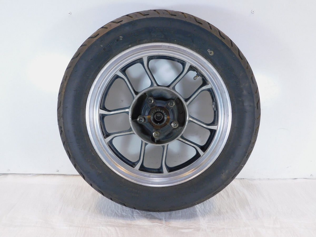 1983-1986 Honda VT500 VT500C Shadow 500 Silver Rear Wheel Rim & Tire 16" x 3" - C3 Cycle