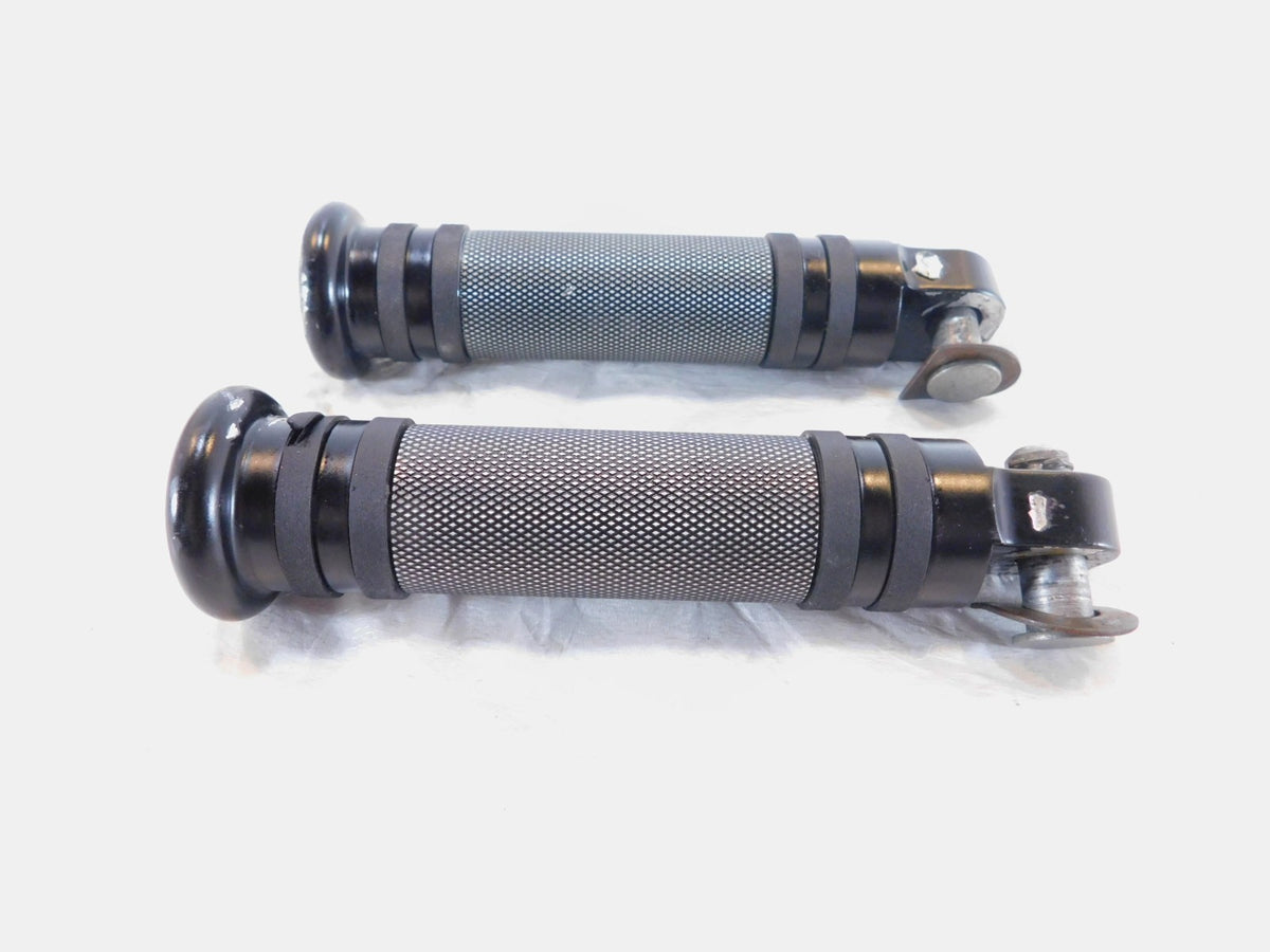 Harley Touring FXR Dyna Sportster & Softail Black Foot Peg Footpeg Footrests - C3 Cycle