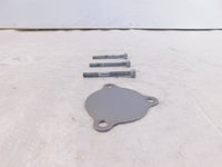 1991-1993 Honda Nighthawk 750 CB750 Silver Engine Left Side Cover Plate & Screws - C3 Cycle