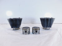 Pair Harley Davidson Sportster 883 Black Engine Cylinder Barrel Jugs w/ Pistons - C3 Cycle