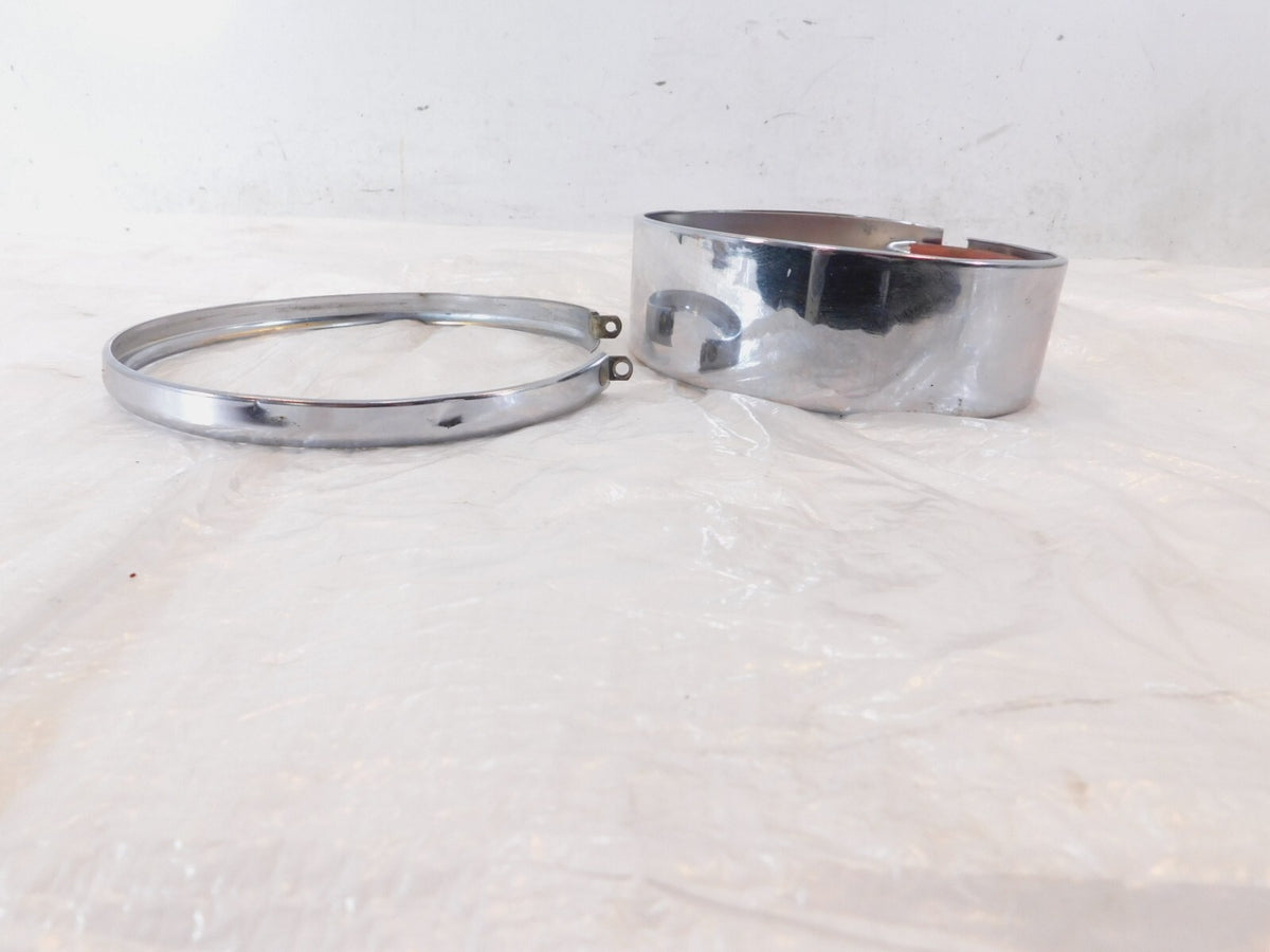 Harley Davidson Ironhead Sportster & 883 1200 Front Headlight Retaining Rings - C3 Cycle