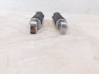 Harley Davidson FXR Dyna Sportster & Softail Black Rubber Footpegs Footrests - C3 Cycle