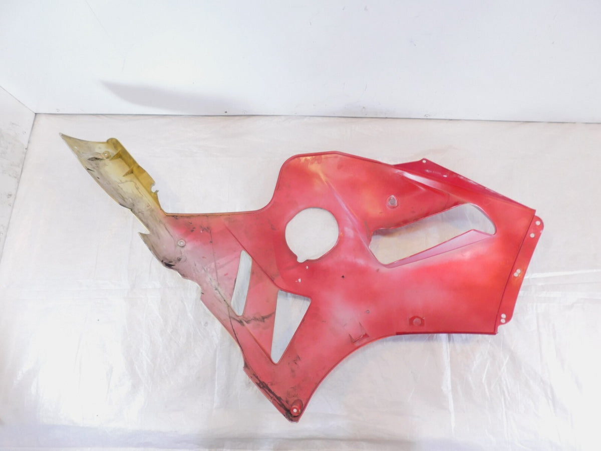 2002-2005 Kawasaki Ninja ZX12 ZX12R ZX1200 Red Left Lower Fairing Cowling Panel - C3 Cycle