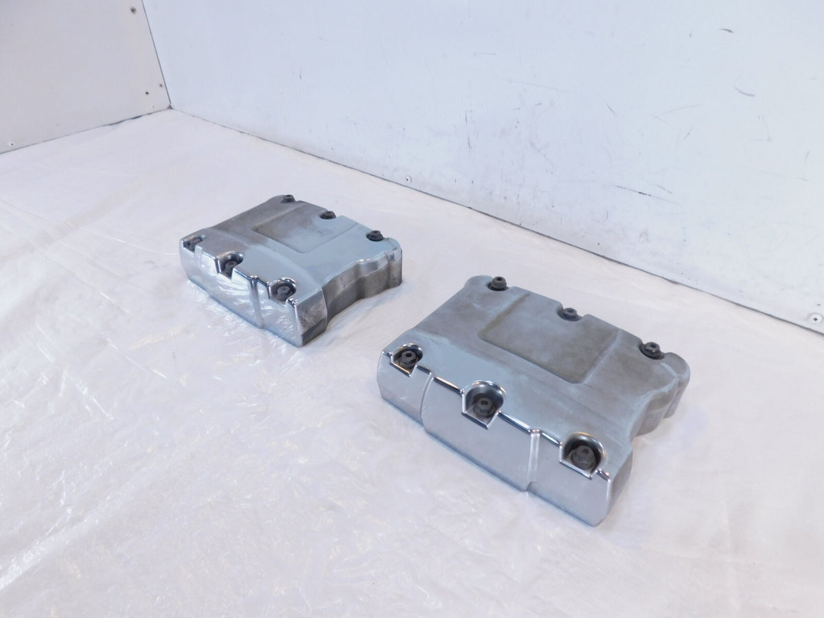 Harley Davidson Touring Dyna & Softail Chrome Cylinder Head Rocker Boxes - C3 Cycle