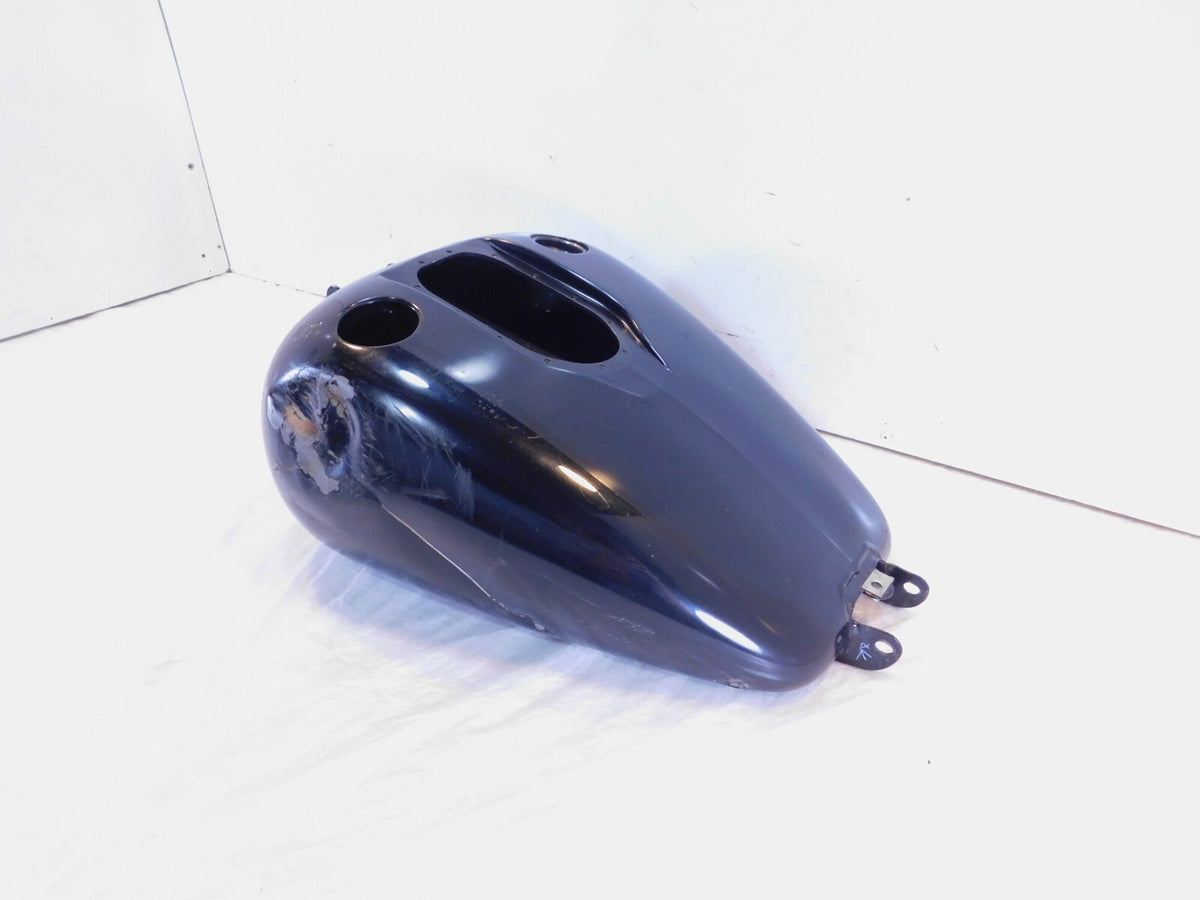 10-17 Harley Davidson Dyna Wide Glide & Street Bob Black Fuel Gas Tank - DENTED - C3 Cycle