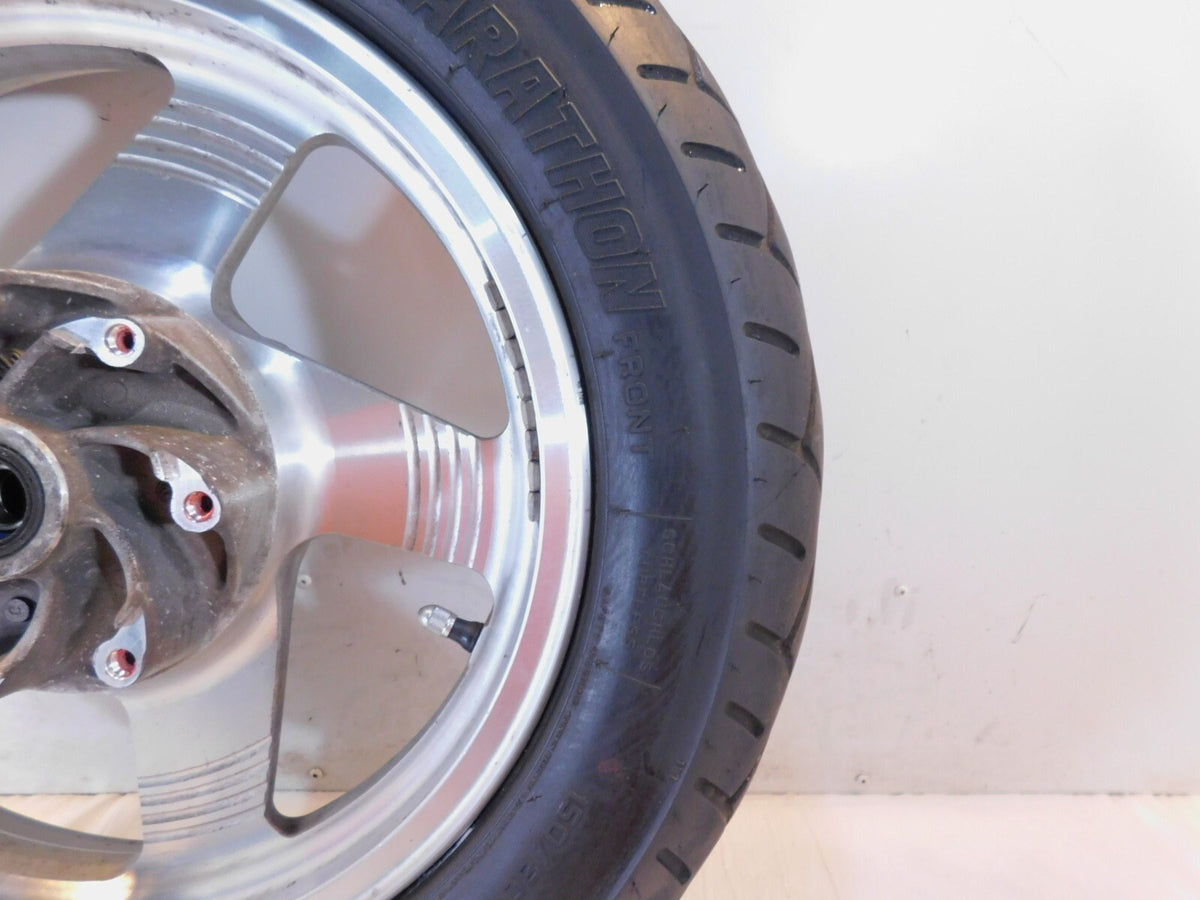 2001-03 Kawasaki Vulcan 1500 VN1500 Nomad FI Front Cast Wheel Rim & Tire 18"x3" - C3 Cycle