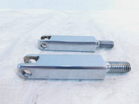 Harley EVO FXR EVO Dyna Chrome Front Highway Footpeg Peg Mount Clevis Brackets - C3 Cycle