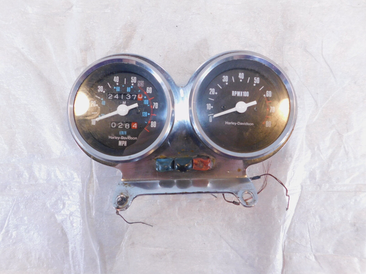 1983-1984 Harley Davidson XLS Ironhead Sportster 1000 Speedometer & Tachometer - C3 Cycle