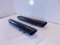 Harley Davidson Electra Road Street Glide Black Left Right Exhaust Pipe Mufflers