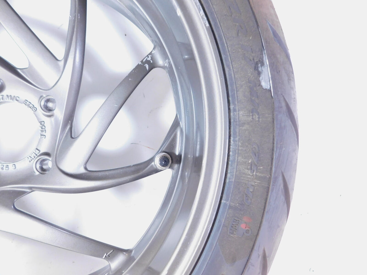 2011-2016 11-16 BMW K1600 GT K1600GT Ostra Gray Rear Wheel Rim & Tire - 6x17 - C3 Cycle