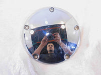Harley Davidson Twin Cam Dyna & Softail Left Engine Chrome Derby Clutch Cover - C3 Cycle