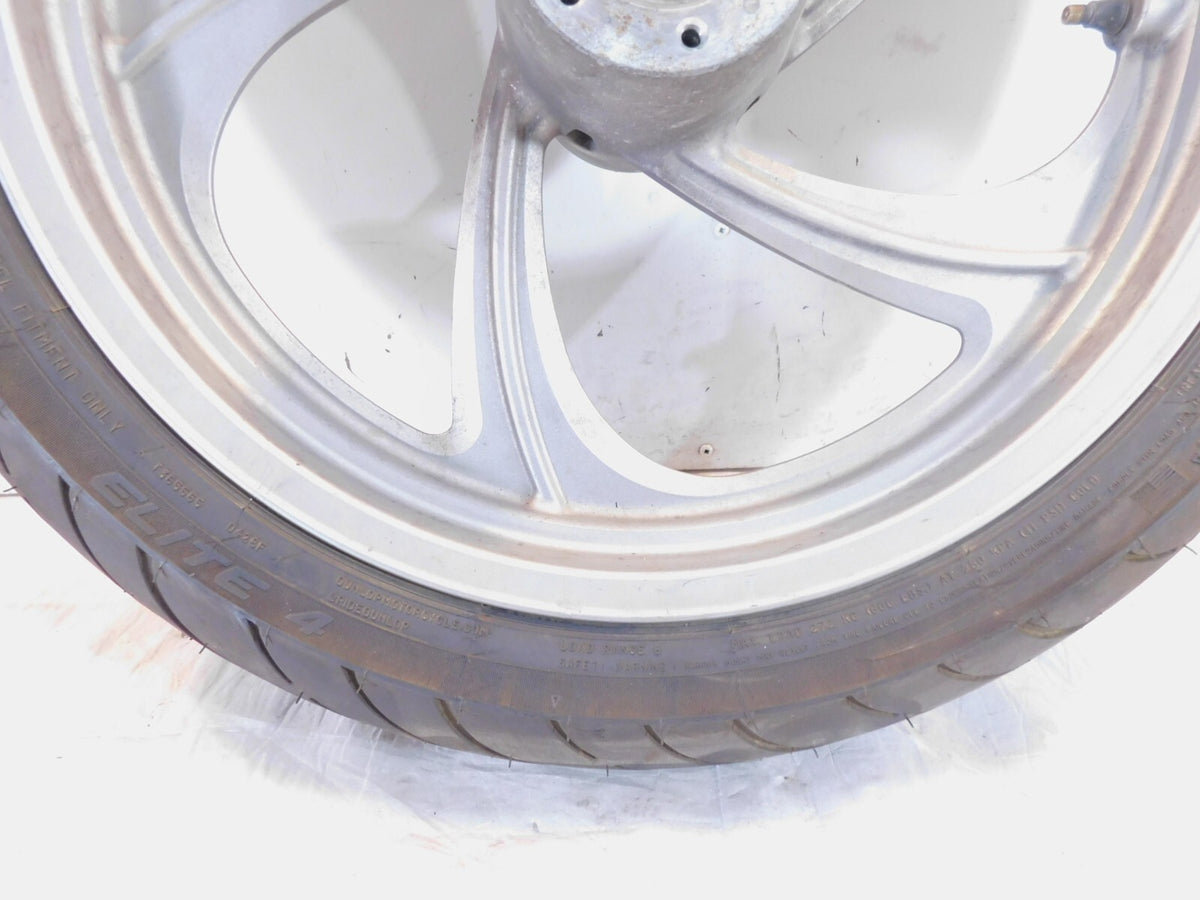 2008-2009 Victory Vision Touring Silver Cast Front Wheel Rim with Tire - C3 Cycle