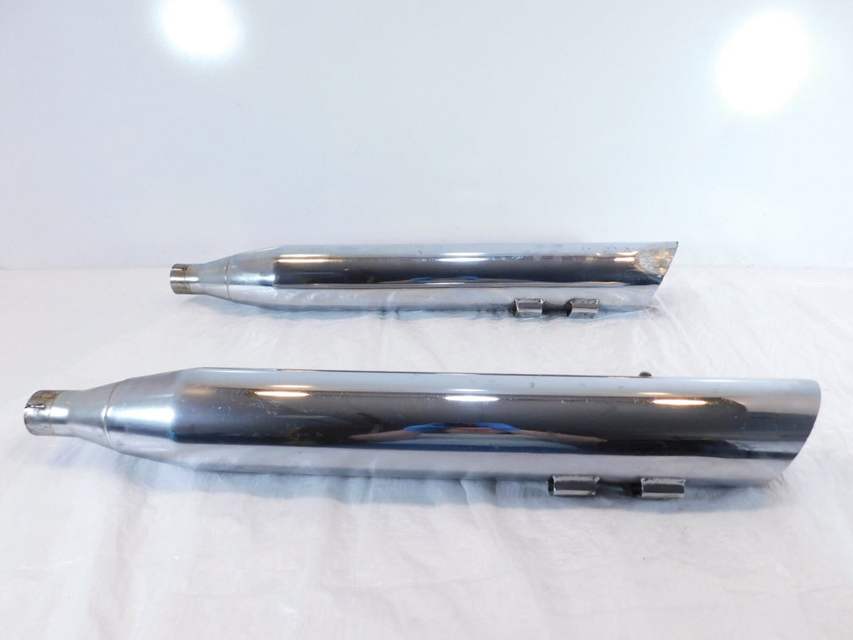 Harley Davidson Road King & Electra Glide Left & Right Exhaust Pipe Mufflers - C3 Cycle