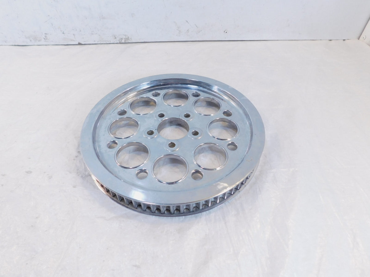 04-06 Harley Screamin Eagle CVO Electra Glide Chrome Rear Wheel Pulley Sprocket - C3 Cycle