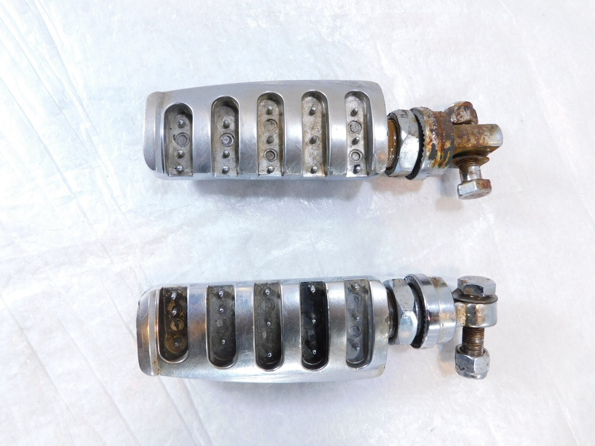 Harley Touring FXR Dyna Sportster & Softail Chrome Foot Peg Footpeg Footrests - C3 Cycle