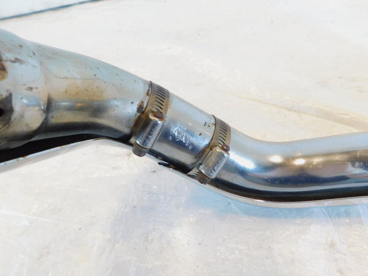 Harley Davidson Road King Electra Glide Left Rear Exhaust Header Pipe & Shields - C3 Cycle