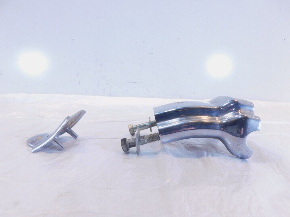 Harley Sportster 883 1200 Custom Chrome Handlebar Riser Mount Bracket & Cover - C3 Cycle