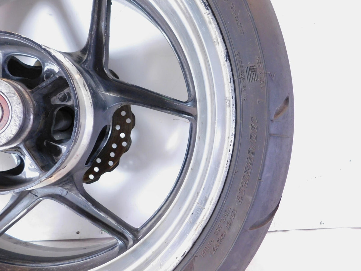 2007 07 Kawasaki Ninja ZX-10R ZX10R ZX1000 Rear Back Wheel Rim Hub & Brake Rotor - C3 Cycle