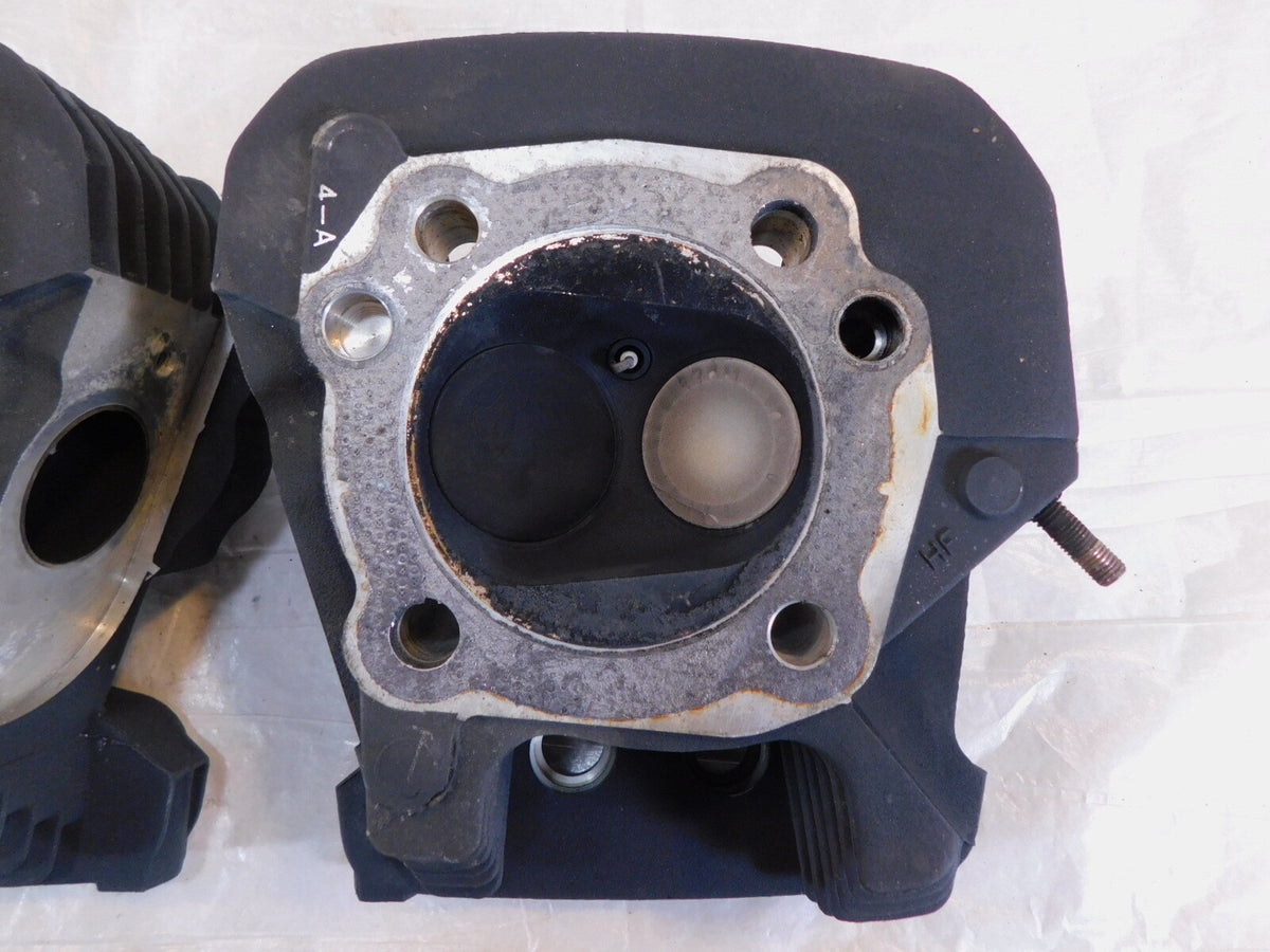 2009-2010 Buell XB XB12 Firebolt Lighting Ulysses Black Cylinder Heads w/ Valves - C3 Cycle