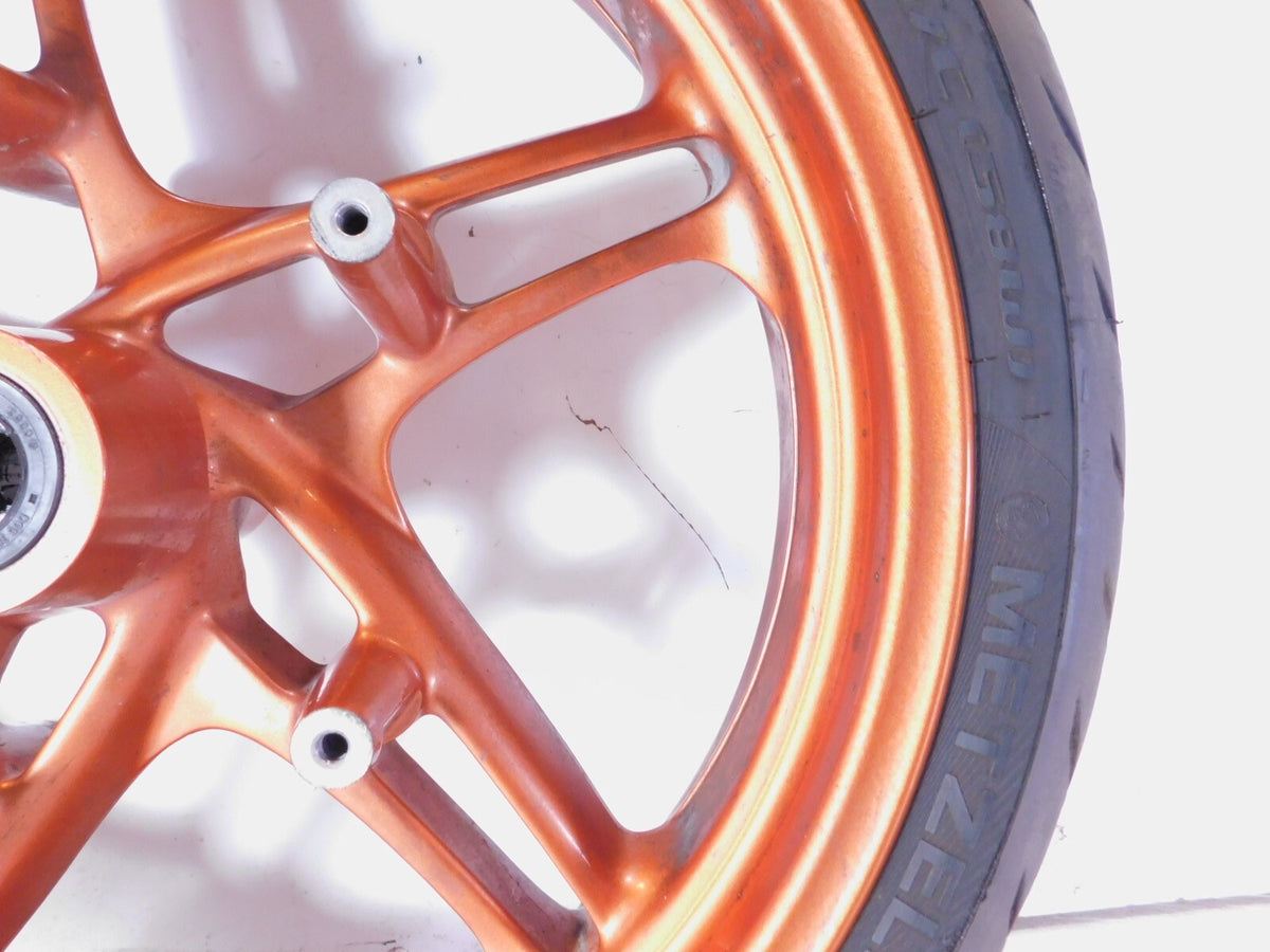 2002-2005 BMW R1150R Rockster Cast Orange Back Front Wheel Rim & Tire - 3.50x17" - C3 Cycle